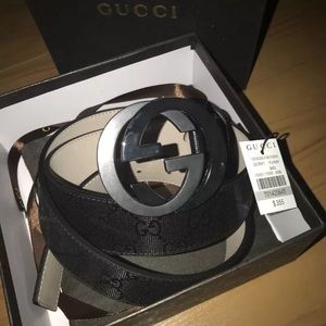 Gucci black belt